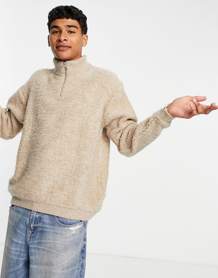 asos quarter zip jumper
