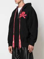 Thumbnail for your product : Palm Angels contrast hooded jacket