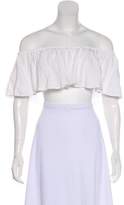 Thumbnail for your product : Reformation Off-The-Shoulder Crop Top