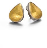 Thumbnail for your product : Gurhan 24K Yellow Gold & Sterling Silver Teardrop Button Earrings