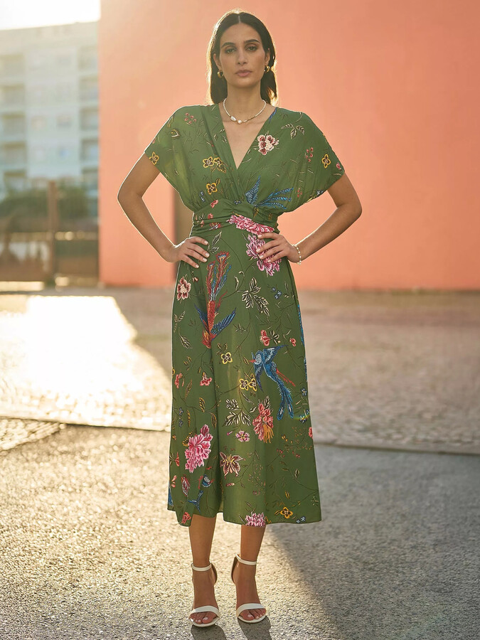 Floral Embroidered Yumi Dresses John Lewis Midi Dress John Lewis