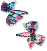 Thumbnail for your product : Children's Place Floral bow hair clips 2-pack