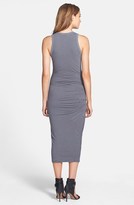 Thumbnail for your product : James Perse Stripe Skinny Ruched Tank Dress
