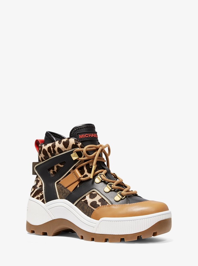 michael kors brooke mixed media boot