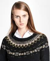 Thumbnail for your product : Brooks Brothers Wool Fair Isle Crewneck Sweater