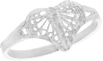 Sabrina Silver Sterling Silver Filigree Heart Ring, 3/8 inch, size 9