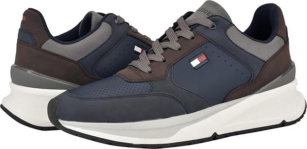 Tommy Hilfiger World Men's Shoes Navy/Dark Brown : 7.5 D - Medium Leather