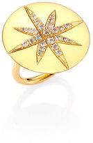 Thumbnail for your product : Elizabeth and James Caspian Pave White Topaz Disc Ring