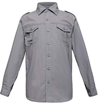 TRAILSIDE SUPPLY CO. Big Boys' Quick-Dry Nylon Breathable Convertible Long Sleeve Fishing Shirt