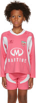 Thumbnail for your product : Martine Rose SSENSE Exclusive Kids Pink & White Martine Football Top