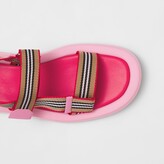 Thumbnail for your product : Burberry Icon Stripe Strap Leather Sandals