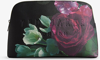 TED BAKER Rose Gold Green Leather Pre Loved Floral Design Crossbody Purse –  ReturnStyle