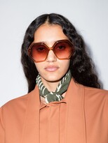 Thumbnail for your product : Chloé Sunglasses Esther hexagonal-frame sunglasses
