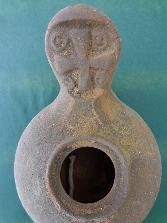 Etsy Pilgrimages Cross Pottery Oil Candle Nativity Christ Oil Crucifixion Authentic Lamp Jesus Holy Land Christian Candle Artifact