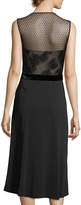 Thumbnail for your product : A.L.C. Harlow Plunging Sleeveless A-line Dress w/ Lace