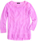Thumbnail for your product : J.Crew Linen high-low hem sweater in garment dye
