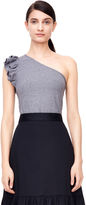 Thumbnail for your product : Rebecca Taylor One-Shoulder Ribbed Jersey Top