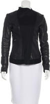 Thumbnail for your product : Mackage Wool-Trimmed Leather Jacket
