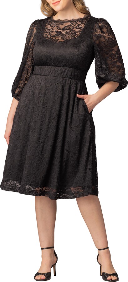 Kiyonna Hepburn Lace Cocktail Dress