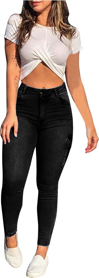 Women's High Waisted Ripped Solid Casual Leggings - HALARA in 2023