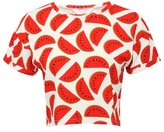 Thumbnail for your product : M&Co Watermelon print cropped top