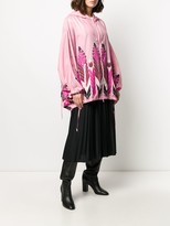 Thumbnail for your product : Valentino Feather Printed Raincoat