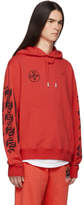 Thumbnail for your product : Off-White Red Slim Stencil Hoodie