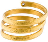 Thumbnail for your product : Gurhan 24K Diamond Spiral Ring
