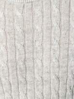 Thumbnail for your product : Brunello Cucinelli cable knit short sleeve sweater