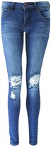 Thumbnail for your product : boohoo Low Rise Ripped Knee Skinny Jeans