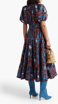 Thumbnail for your product : Ulla Johnson Claribel tiered printed cotton-poplin midi dress
