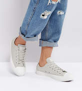 Thumbnail for your product : Converse Chuck Taylor Ox Trainers In Grey Leather
