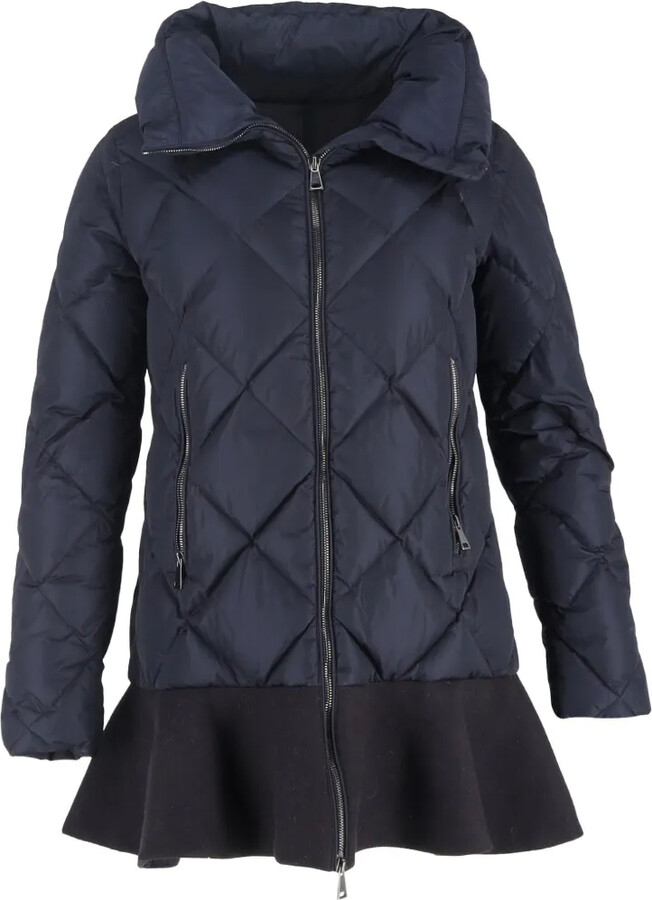 Moncler Vintage Flounce-Hem Puffer Coat