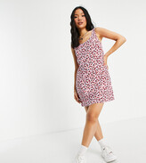 Thumbnail for your product : PIECES Petite exclusive mini shift dress in pink butterfly print