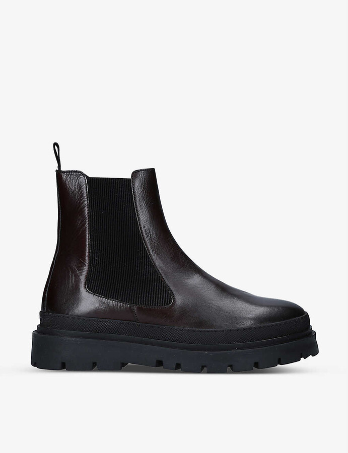 Brown Leather Chelsea Boots Men | ShopStyle