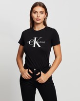 Thumbnail for your product : Calvin Klein Jeans Women's Black Printed T-Shirts - Core Monogram Logo T-Shirt