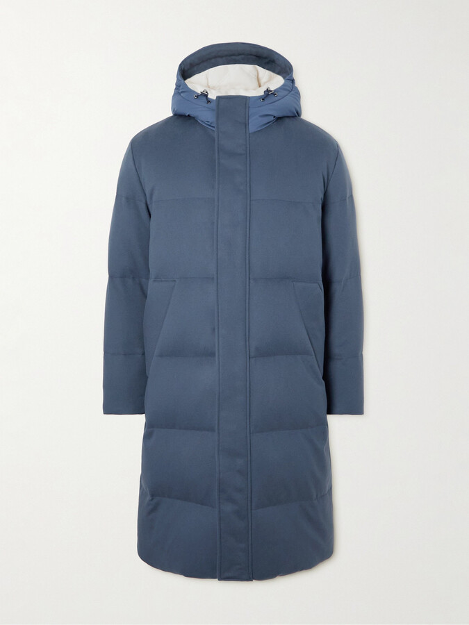 Quilted Cashmere Down Parka
