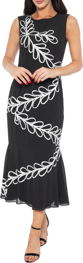 Leaf A-Line Cocktail Dress