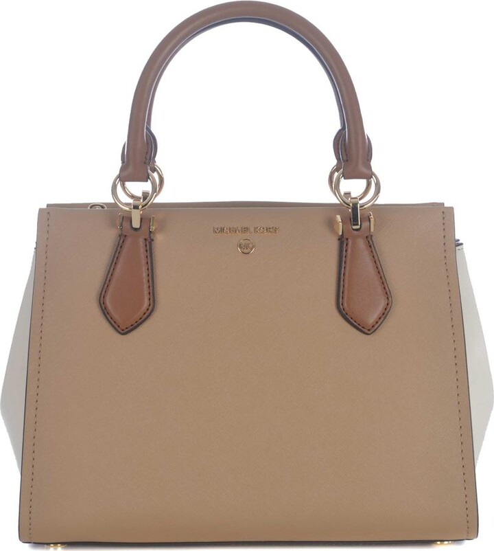 Michael Kors Marilyn Small Saffiano Leather Satchel Handbag MSRP $258