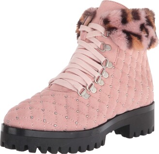 pink fur boots women's shoes