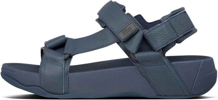 FitFlop Ryker Mens Leather Mix Back-Strap Sandals - ShopStyle
