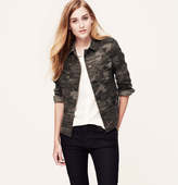 Thumbnail for your product : LOFT Camo Buttoned Field Jacket