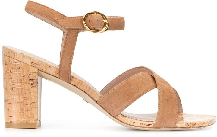 stuart weitzman cork heels