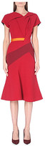 Thumbnail for your product : Peter Pilotto Sash panelled wool dress