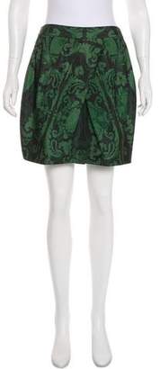Vera Wang Printed Mini Skirt