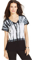 Thumbnail for your product : Style&Co. Sport Tie-Dye Studded Tee