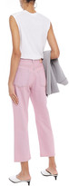 Thumbnail for your product : Acne Studios Mece Cropped High-rise Straight-leg Jeans