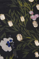 Thumbnail for your product : Isabel Marant Myles Floral-print Fil Coupé Silk-blend Georgette Skirt - Midnight blue
