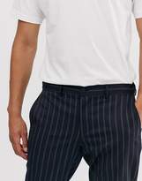 Thumbnail for your product : Selected twin pin stripe trousers in navy