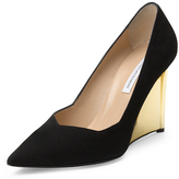 Thumbnail for your product : Diane von Furstenberg Balgo Suede Wedge